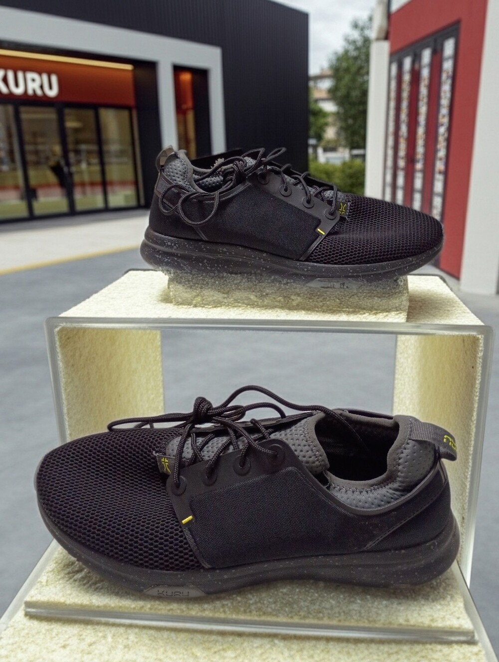 Kuru Atom Black Plantar Fascitis Orthopedic Support Walk Work Slip On Shoe 13W